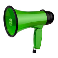 Portable 25W Megaphone Speaker Small Bullhorn for Sports Events & Promotions Green