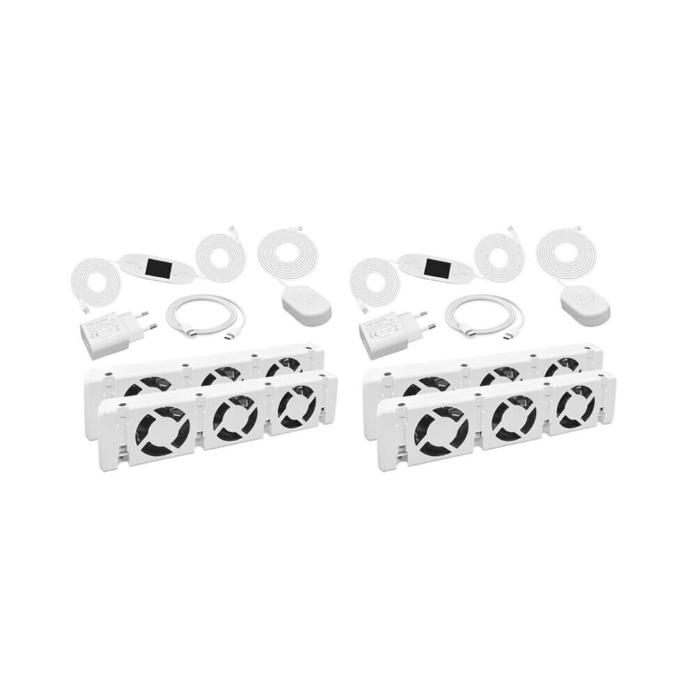 4x  Radiator Booster Extension Set Ventilator Fan Universal Promote Hot Circulation 100 To 240v A Eu Plug-image-OPC-PWTC9KP-NEW