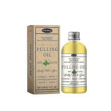 Coconut Pulling Oil, Organic Mint 4 Oz All-Natural for Teeth and Gums Fresh Breath