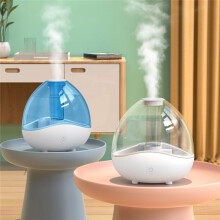 Ultrasonic Cold Fog Humidifier, Quiet Bedroom Air Humidifier, Desktop Humidifier with Detachable Water Tank, B