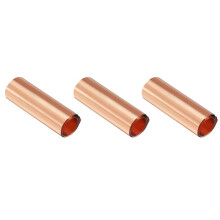 3X Koperen Plaatrol, Metalen Folieplaat 1000 mm x 100 mm x 0,03 mm