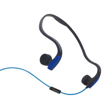 Compatibele bedrade sportkoptelefoon met beengeleiding voor gebruik op de rug (kleur: blauw): blauw verrassingscadeau
