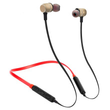 Compatibele BTH-S8 magnetische draadloze Bluetooth-sportkoptelefoon met in-ear oordopjes, Bluetooth-zendafstand: 10 meter (kleur: goud): gouden verra