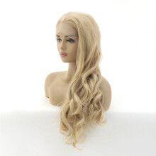 13x6 Wave Lace Frontal Wigs Human- Hair Wigs for Women Glueless PrePlucked Blonde Lace Front Wigs