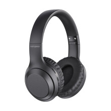 Cluasáin ROCK Space O2 Bluetooth 5.0 Comhoiriúnacha le Micreafón agus Tacaíocht Cárta TF (Dath: Dubh): Bronntanas Iontas Space O2