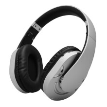Cluasáin Bluetooth Steirió Gan Sreang Infhillte Thar-Chluas BTH-878 Comhoiriúnacha le Bluetooth 5.0 (Dath: Airgead): Bronntanas Iontas airgid