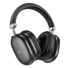 Cluasáin Bluetooth Comhoiriúnacha Hoco W35 Max Yue Rui ANC le Cealú Torainn (Dubh): Bronntanas Iontas Dubh