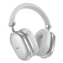 Cluasáin Bluetooth Comhoiriúnacha Hoco W35 Max Yue Rui ANC le Cealú Torainn (Airgead): Bronntanas Iontas airgid