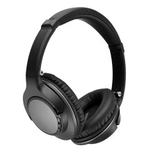 Cluasáin Bluetooth Steirió Gan Sreang Infhillte Thar Chluas BTH-803 Comhoiriúnacha le Bluetooth 4.1 (Dath: Dubh): Bronntanas Iontas Dubh