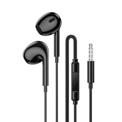 Συμβατά ακουστικά Borofone BM100 Max 3.5mm universal με ενσύρματο καλώδιο και μικρόφω