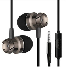 Kabelgebundene 3,5-mm-In-Ear-Kopfhörer mit Mikrofon und Freisprechfunktion, kompatibel mit Xiaomi-Smartphones, MP3-Playern und Laptops (schwarz und g