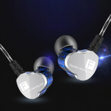 Cluasáin Chomhoiriúnacha QKZ F910 In-Ear le Tiománaí Dé-Dhinimiciúil agus Dord Domhain (Gorm): gorm Bronntanas Iontas