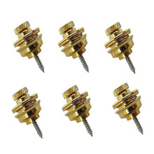 6pcs Gold Guitar with Nail Tail Nail Electric Guitar Anti-Slip Large Guitar Accessories with Lock