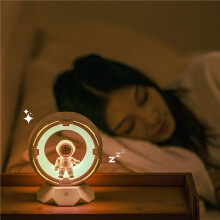Rechargeable LED Table Lamp Home Touch Dimmable Eye Table Lamp for Bedroom Children Astronaut LED Light for Children A