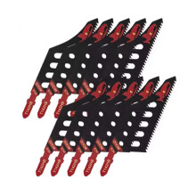 10pc T142HB Jigsaw Blade Flush Cutting Scroll Saw Blade T-Shank Fine Coarse Teeth Wood Grinder Cutter Tight Spaces Blade