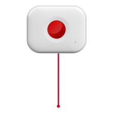 Tuya WiFi SOS Button for Elderly & Disabled-Waterproof Personal Alert System with Drawstring, Health Alert for Children
