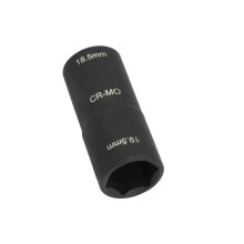 Double Ended Damaged Wheel Nut Cap Removal Impact Socket Tool Tire Sleeve Tool 18.5mm & 19.5mm for Wheel Nut Withdrawal