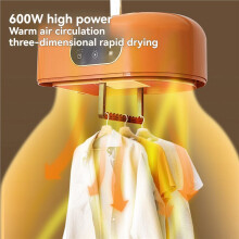 Electric Clothes Dryer with Dryer Bag Foldable 600W Small Dryer Machine Household Apartment RV Dorm Portable US PULG