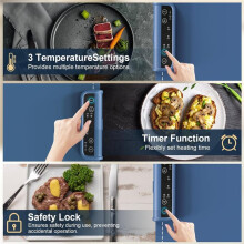 Electric Warming Tray - Portable Warming Tray with Full Heating, Versatile Heating Mat for Food, Food Warmer Mat Use US