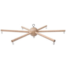 DIY Decorative Natural Wooden Wind Chime Equipment for Infant Boy Girl Home Nursery Bedroom Ceiling Wall Balcony