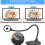 USB Document Camera, Document Webcam Camera with Mic, LED Lights, Image Invert, Folding for Learning Teaching 1