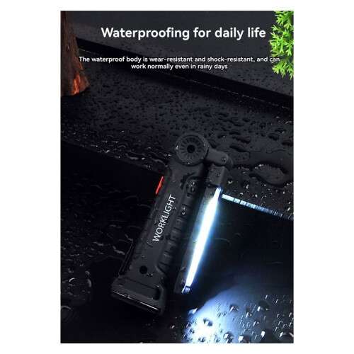 2Pack Rechargeable LED Work Lights with Magnetic Base, 360 Rotation,Versatile Lighting for Repairs, Outdoors Work