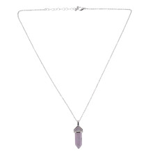 Crystal Sechseckiger Heilpunkt Amethyst Anhänger Halskette