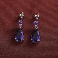 European and American Earrings Elegant Women'S Water Drop Earrings Fashionable Accessories