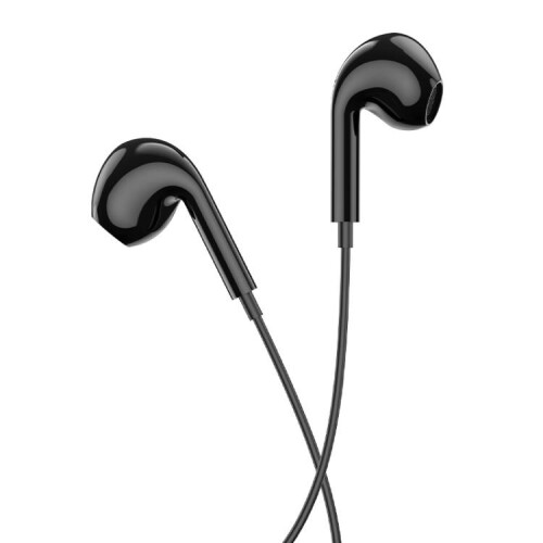 Συμβατά ακουστικά Borofone BM100 Max 3.5mm universal με ενσύρματο καλώδιο και μικρόφω 1