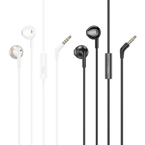 Συμβατό βύσμα hoco M115 3.5mm, ακουστικά Beiyi universal με μικρόφωνο (λευκό): M115 3 1