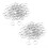 10mm Dia Silver Tone Metal Split Loop Key Rings Holders Replacement 160 Pcs 2