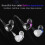 Συμβατά ακουστικά QKZ F910 In-Ear Dual Dynamic Driver με βαθιά μπάσα (Μωβ): Μωβ δώρο 2