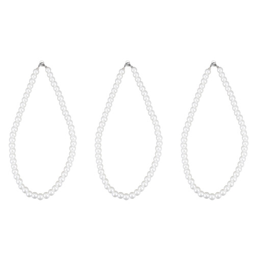 3X Charm Perlenkette Mit Metallverschluss 1