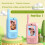 Vídeo Interfone Infantil com Tela de 2 Polegadas, Câmeras Frontal e Traseira Duplas, Suporte para Mudança de Voz, Design de Desenho Animado, Ideal 4