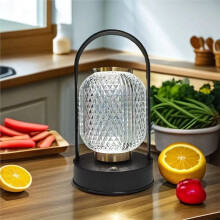 LED Table Lamp Retro Rechargeable Night Light USB Touch Bar Bedroom Living Bedside Atmosphere Portable Lighting
