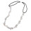 Frauen Elegante Blume elastisches Haar Band Stirnband Silber 3