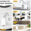 Touchless Automatic Soap Dispenser USB Rechargeable Adjustable 4-Level Sensor Pump for Kitchen Bathroom Black 3