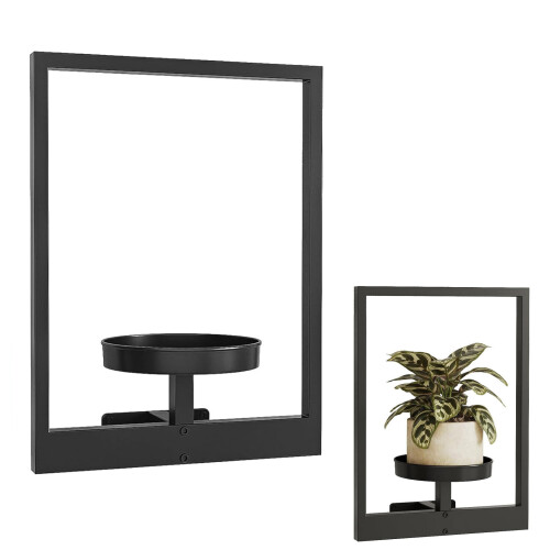 Modern Metal Wall Plant Holder for Home Decor 1