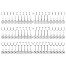 60Pcs Disco Keychain 70s Disco Party Favors Mirror Keychain Keyring Set for Disco Theme Party Decorations