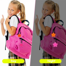 Safety Reflector Pendant Backpack School Bag, Reflective Keychain for Principal Backpack Bike Running