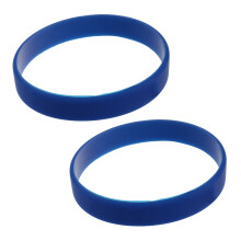 2X Fashion Silicone Rubber Elasticity Wristband Wrist Band Cuff Bracelet Bangle Dark