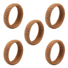 5X Ethnic Style Hand-Woven Rattan Bracelet Simple Round Rattan Bracelet Ladies Jewelry
