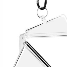 4 Pack Waterproof Id Card Badge Holder Case with Lanyard, Clear Waterproof Card Holder with Lanyard and Keychain