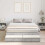 VidaXL vidaXL Storage Bed Frame Concrete Grey 140 cm Engineered Wood 1