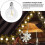 3Pcs G40 Led Replacement Light Bulbs, E12 Screw Base Shatterproof LED Globe Bulbs compatible with Solar String Lights Warm White 4