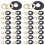30 Sets Clock Making Kit: Quartz Clock Movement Kit - Diy Repair Accessories with Washers Nuts And Gaskets for Wallclock Replacement 1