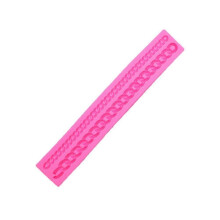 Silicone Cake Mold Fondant Mold Clay Mold Chain Shape Chocolate Biscuit Cupcake Decorating Tools (Pink)