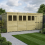 16 x 5 Pent Shed Tanalised (Double Door, With Windows) 1