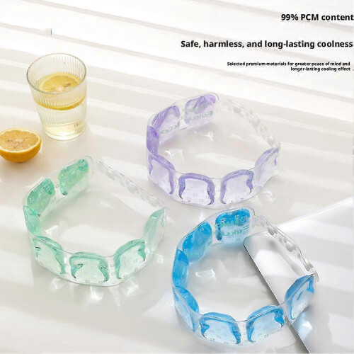 (1pcs, purple) Cooling Neck Ring - Long-Lasting Coolness Adjustable Portable 2