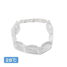(1pcs, white) Cooling Neck Ring - Long-Lasting Coolness Adjustable Portable